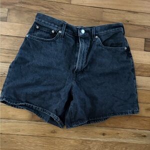 Everlane Black Jean Shorts